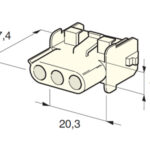Pistik (3-pin, emane)