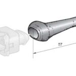 Kummikate (2-pin, pikk)