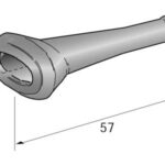 Kummist kate (3-pin)
