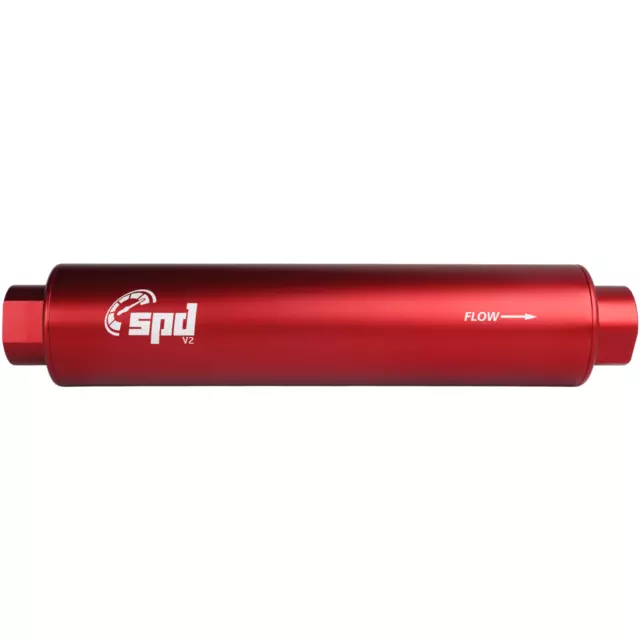 SPD-Fuel-filter-V2-10-micron-E85-red