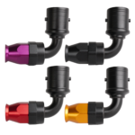 AN10 90° PTFE Quick-Connect voolikuliide