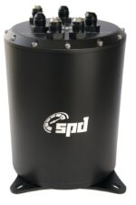 SPD catch tank for external fuel pumps