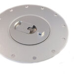 Фрезерованная крышка топливного бака серебристая