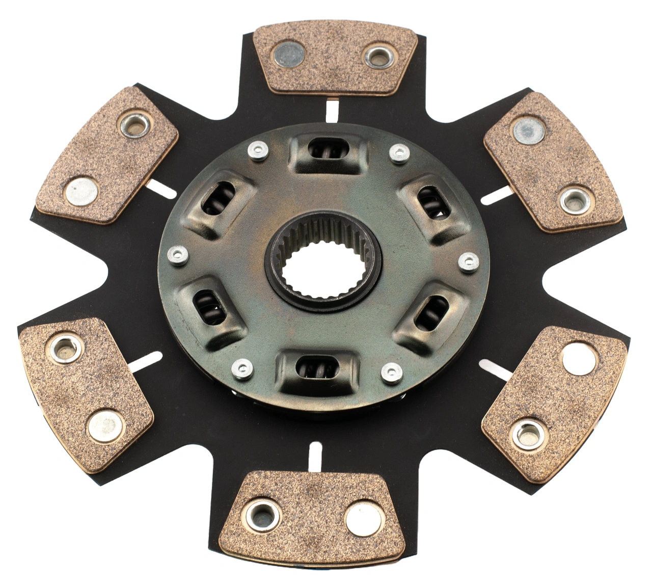 Performance-Sprung-Sinter-Clutch-Stage-3-material-ceramatic Performance sprung sinter clutch disc BMW 10x28.6mm 6 puck 240mm - Image 1