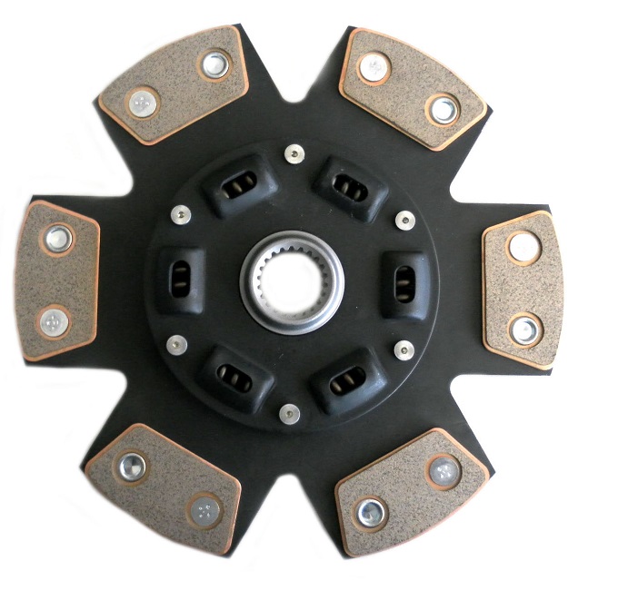tenaci-sinterlamell-6-puck Tenaci sprung sinter clutch disc USA BMW 26 splines 6-puck 240mm - Image 1